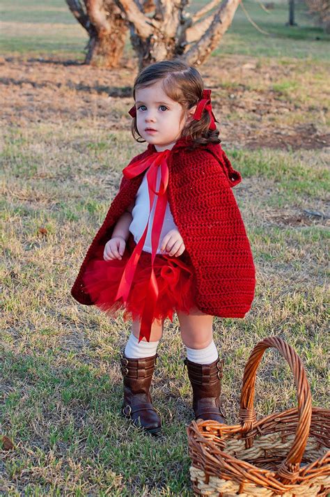 Little Red Riding Hood Costume Cape & Tutu - Halloween Costume | Halloween costume toddler girl ...