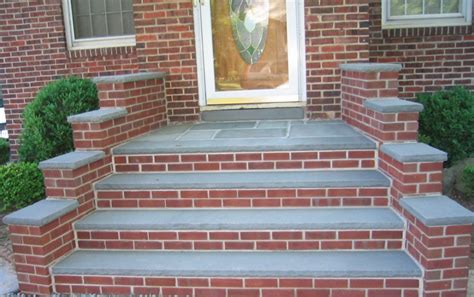 Brick Front Porch Steps Curved How To Build On With Pavers Building And ...