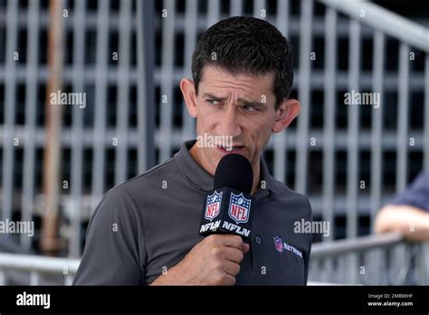 NFL Network reporter Andrew Siciliano is seen during an NFL football ...