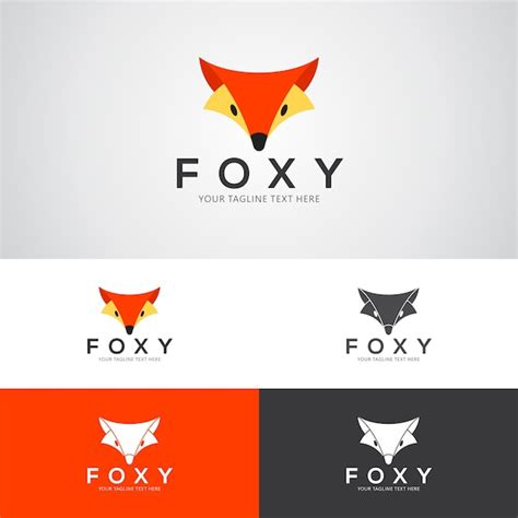 Premium Vector | Foxy logo design template
