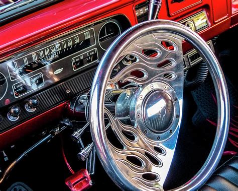 Custom Chevy Dashboard Photograph by Robert Grant