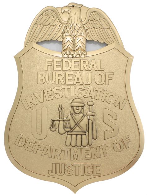 FBI Special Agent Badge Plaque