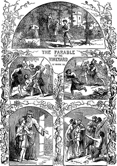 070 Mark 12 The Parable of the Vineyard - Free Stock Illustrations ...