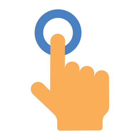 Modern technology icon of finger tap, interactive vector 5083116 Vector ...