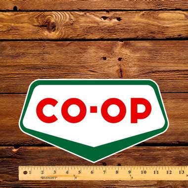 Co-op logo 12" Pump Decal | Pogo's Garage