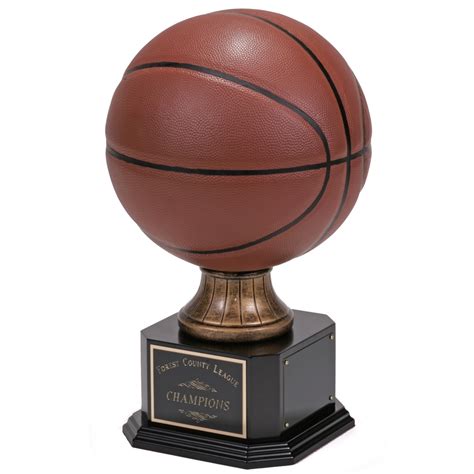 Large Engraved Full-Color Basketball Trophy