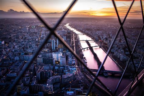 Paris View From Eiffel Tower Top Flower 5k Wallpaper,HD World ...