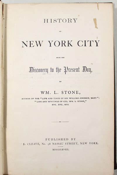 3 New York City History Books W/maps,nutshell,1853 1868