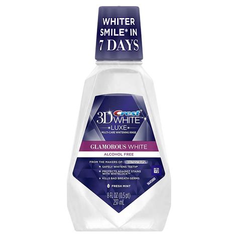 Crest 3D White Luxe Glamorous White Multi-Care Whitening Mouthwash