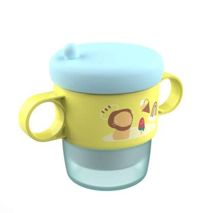 Thermos mug with handles, blue, U-Grow - EU Supplies