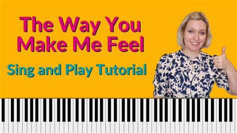 The Way You Make Me Feel Michael Jackson Sing and play tutorial - Piano and Voice with Brenda