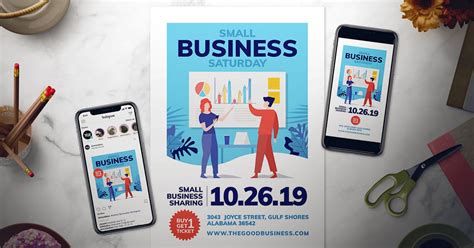 Small Business Saturday Flyer Set, Graphic Templates - Envato Elements