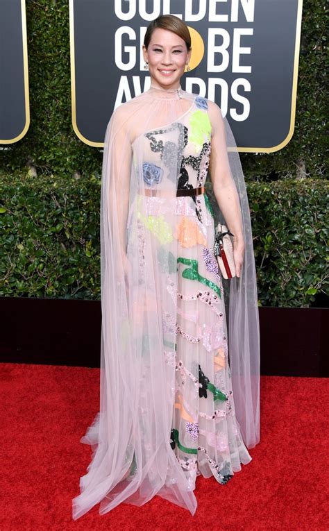 Lucy Liu from 2019 Golden Globes Red Carpet Fashion | E! News