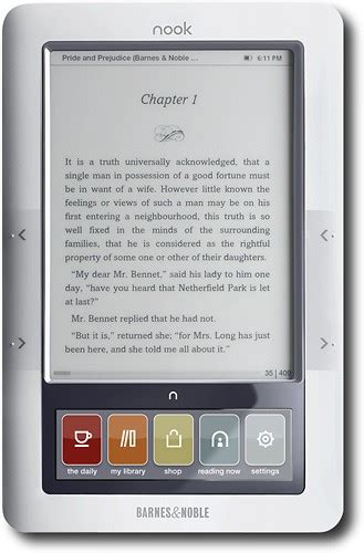 Best Buy: Barnes & Noble NOOK 3G+WiFi eReader White/Gray BNRZ100