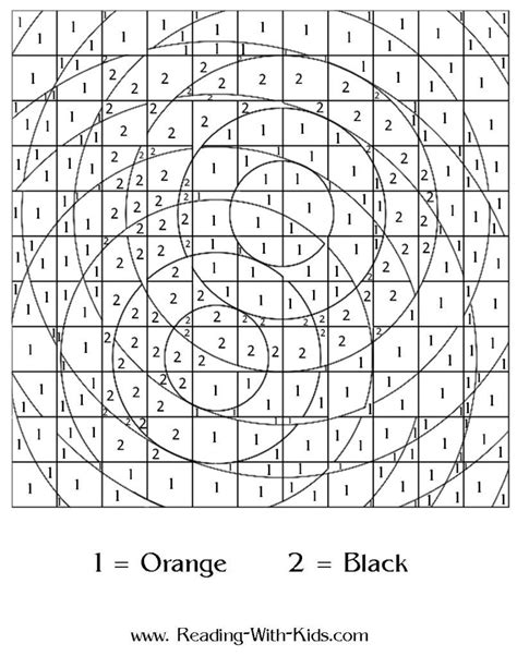 Difficult Color By Number Printables - Printable Word Searches