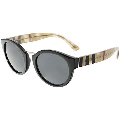 Burberry - Burberry Women's BE4227-360087-50 Black Round Sunglasses ...