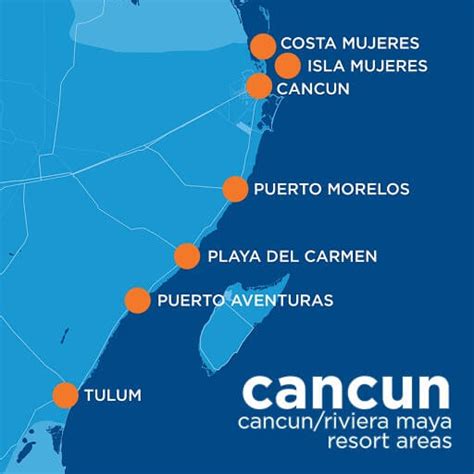 Map Of Cancun And Riviera Maya - Wynne Karlotte