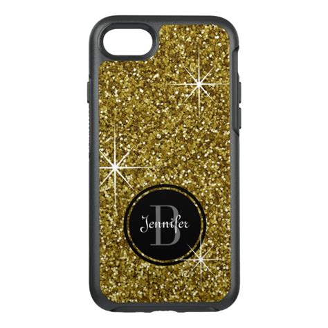 25% off on Faux Gold Glitter OtterBox Symmetry iPhone 7 Case • Case Plus