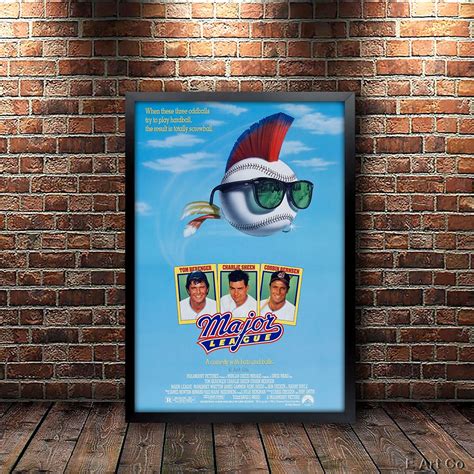 Major League Movie Poster Framed and Ready to Hang. - Etsy