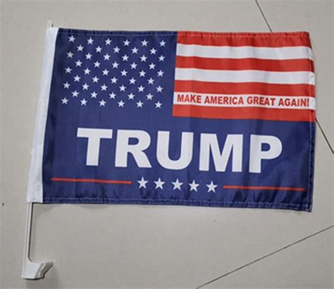 2020 2020 Trump Car Flag 45*30cm US Presidential Election Trump Flag Car Window Flag Including ...