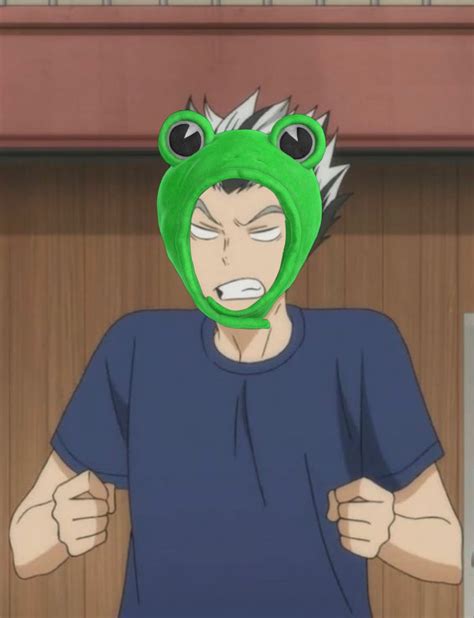 Comment any characters you wanna see with a froggy hat! Haikyuu, Berthold, Bunny Hat, Froggy ...