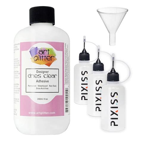 Amazon.com: Art Glitter Glue 8 Ounce from Art Institute Glitter, Adhesive Set for Scrapbooking ...