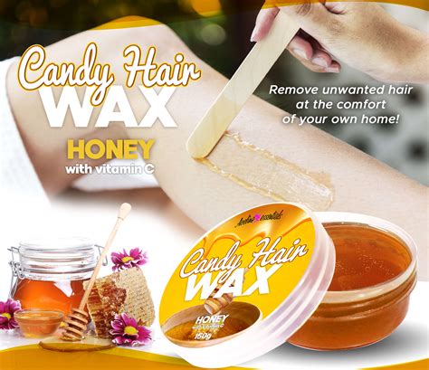 CANDY HAIR WAX Honey Flavor sugar wax hair removal , sugar waxing hair removal , cold wax hair ...