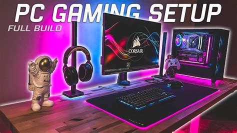 FULL RGB PC and Gaming Desk Setup Build! - Tips, Tricks and Favorite Corsair iCUE Features - YouTube