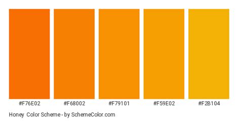 Honey Color Scheme » Orange » SchemeColor.com