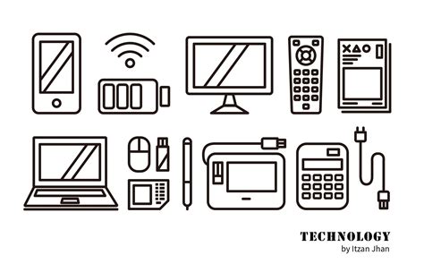 icons-technology | Designs to draw, Technology, Illustration