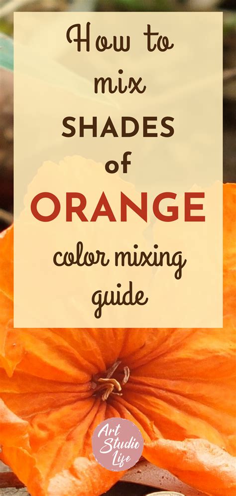 How to Mix Orange Color for Your Painting | Color mixing, Color mixing guide, What colors make ...