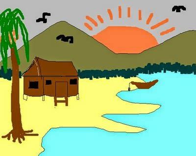 Kumpulan Gambar Pemandangan Pantai Kartun Terlengkap | Gambar Kartun