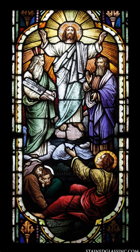 "Transfiguration" Religious Stained Glass Window