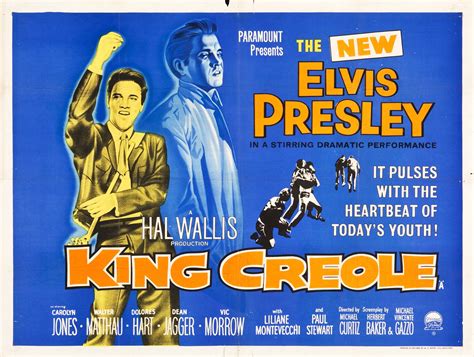 King Creole (Paramount, 1958). British Quad (30" X 40").. ... Movie ...