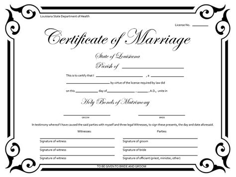 Wedding-Certificate-Example – GTA Weekly