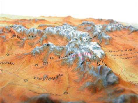 Colorado Raised Relief 3D map – RaisedRelief.com