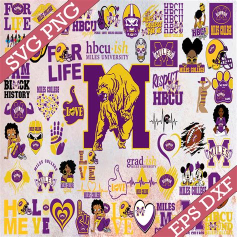 Bundle 55 Files Miles College Football Team Svg, Miles Colle - Inspire ...