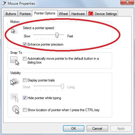 How to change mouse pointer speed in windows 7|set mouse pointer speed - AuthorCode