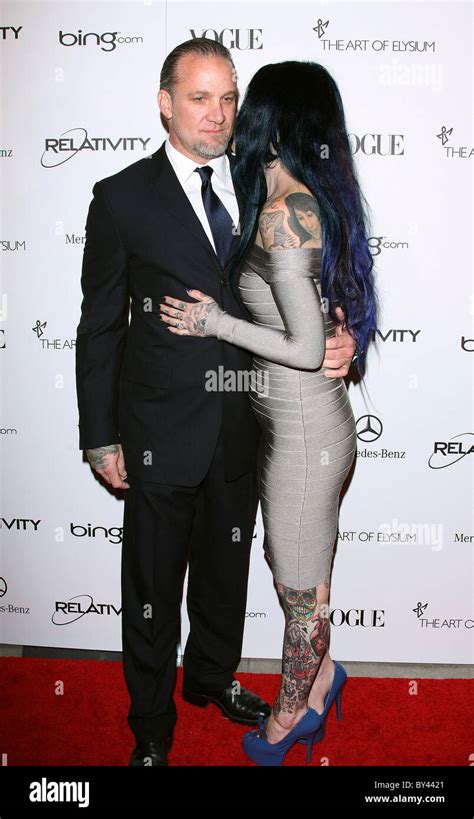 JESSE JAMES KAT VON D THE ART OF ELYSIUM 4TH ANNUAL BLACK TIE CHARITY GALA DOWNTOWN LOS ANGELES ...