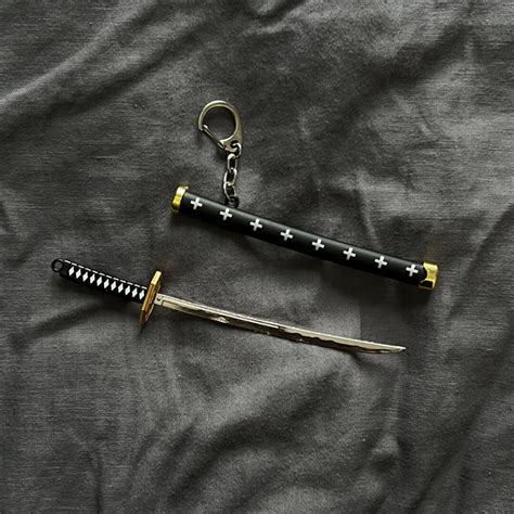 Anime Handmade Mini Katana Keychain Japanese Katana Keychain Anime Gift ...