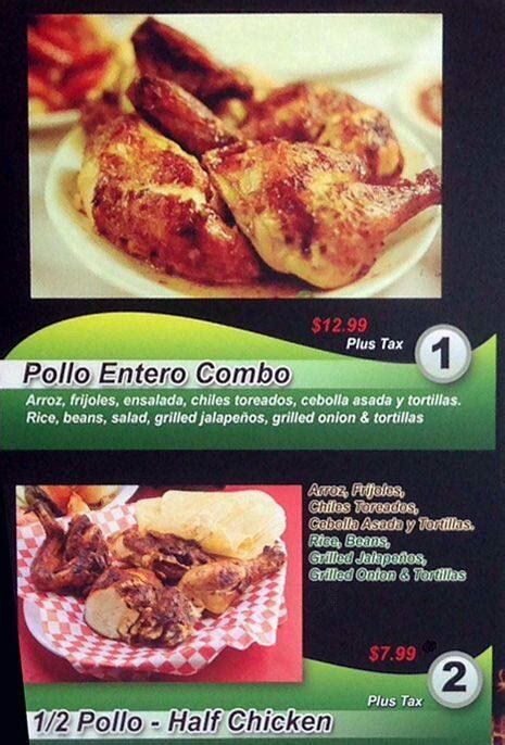 El Pollito Loco Menu, Menu for El Pollito Loco, Northwest Dallas, Dallas - Urbanspoon/Zomato