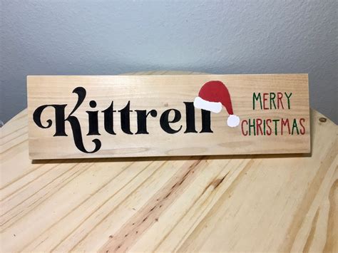 Custom Christmas Wood Sign Personalized Christmas Wall Decor | Etsy