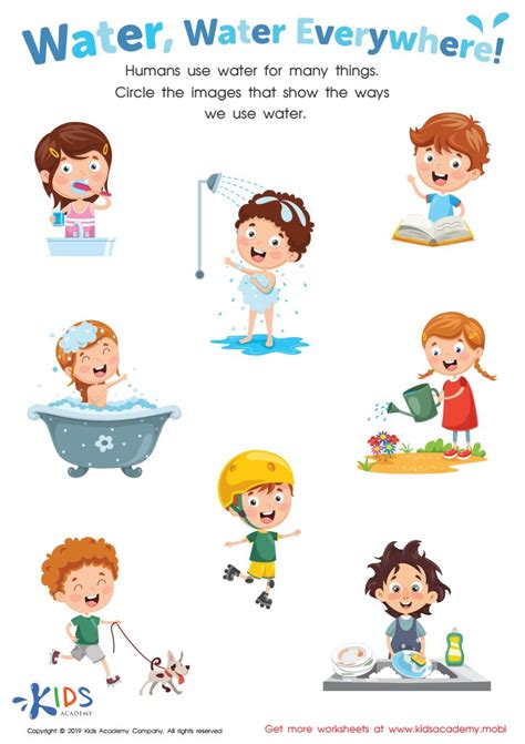 Practice Water, Water Everywhere! Worksheet: Test Results, Check Answer ...