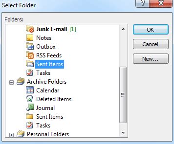 Items in sent folder missing in outlook 2016 - psadodeal