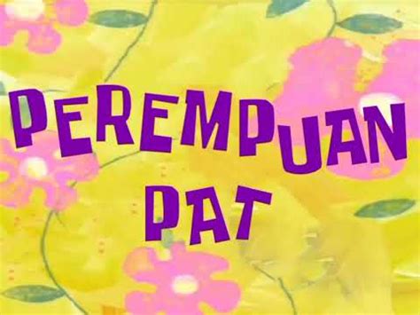 SpongeBob Title Card - SquidTastic Voyage/That's No Lady (Indonesian ...