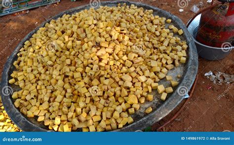 Elephant Foot Yam Pieces To Cook a South Indian Recipe in a Traditional ...