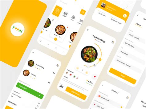 Food Delivery App screens by Aminul Islam Rana on Dribbble