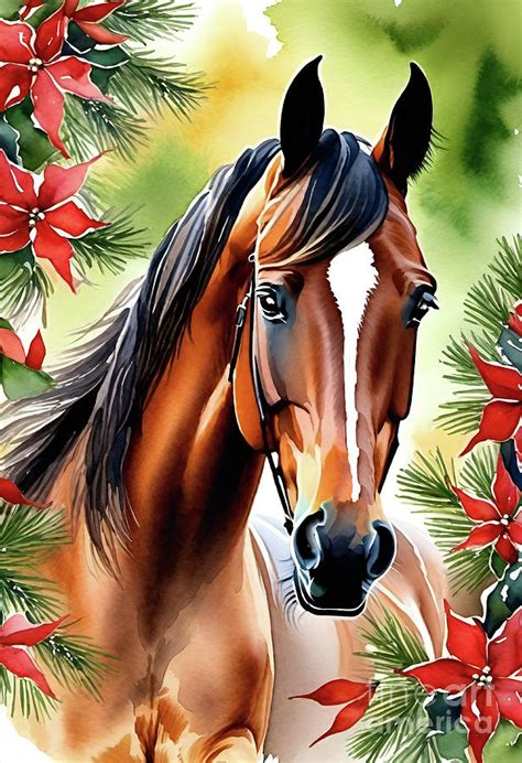 Christmas Horse Digital Art by Carolyn Krek - Fine Art America