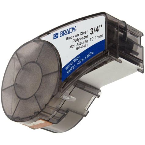 Brady Black-on-Clear Polyester Label Printer Cartridge-M21-750-430 - The Home Depot