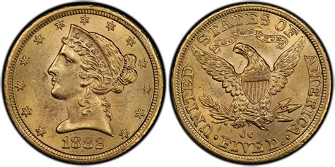 1882-CC $5 (Regular Strike) Liberty Head $5 - PCGS CoinFacts